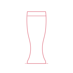 Objects Beer Glasses Weizen Glass Line Art Illustration Svg, Free Vectors File